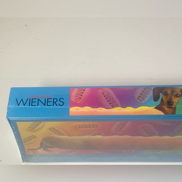 1000 Piece Jigsaw Puzzle Funny Wiener Dachshund  Hot Dog 12" x 36" Aquarius NEW - Picture 4 of 5